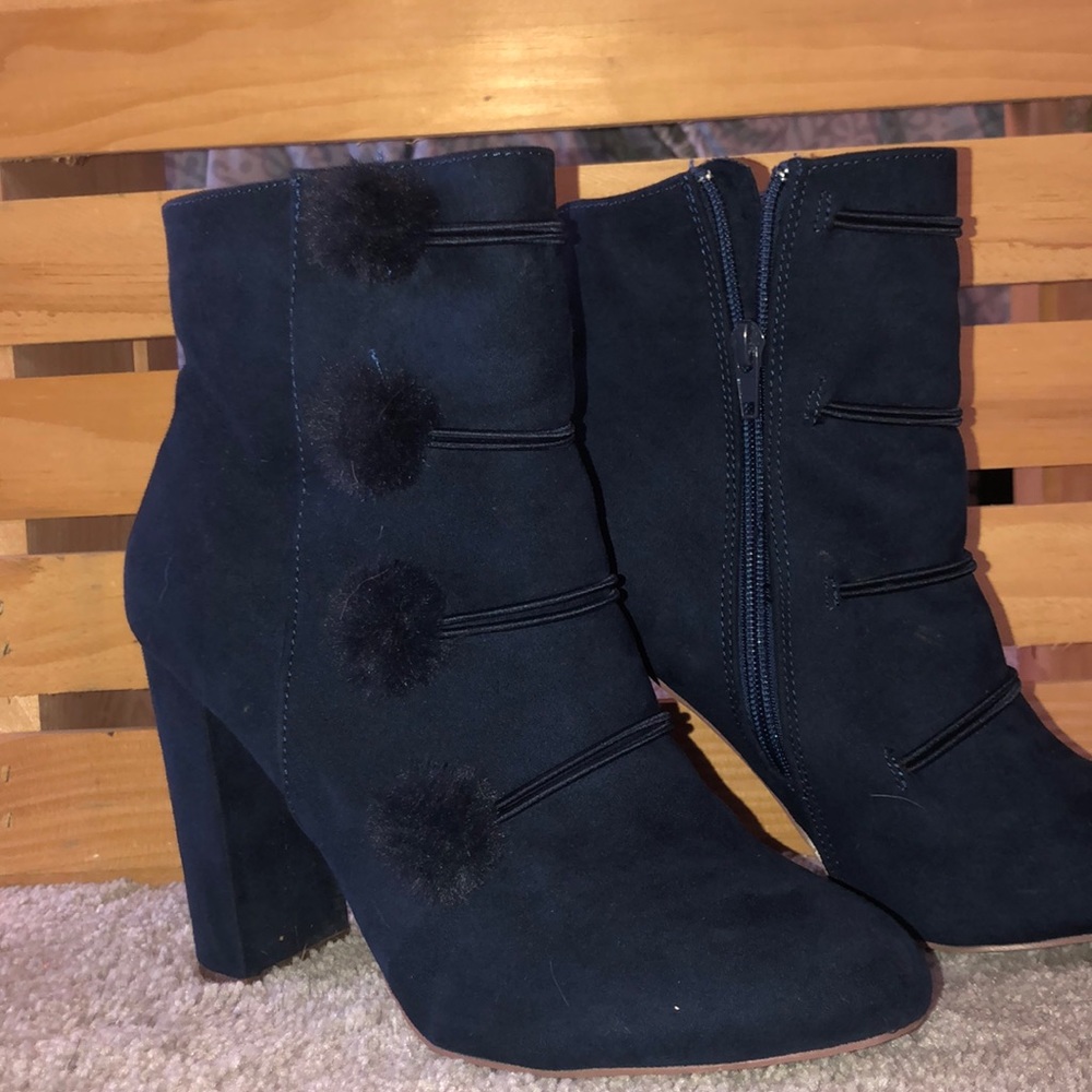 Navy blue boots